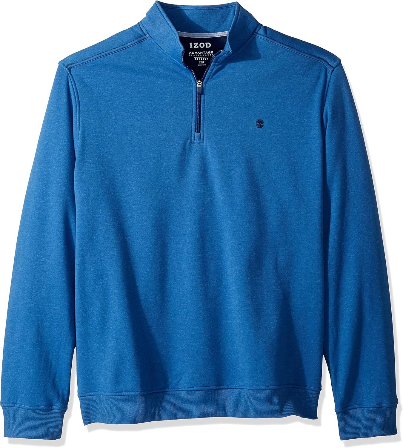 IZOD Men's Big and Tall Advantage Performance Quarter Zip Fleece Pullover at  Men’s Clothing store