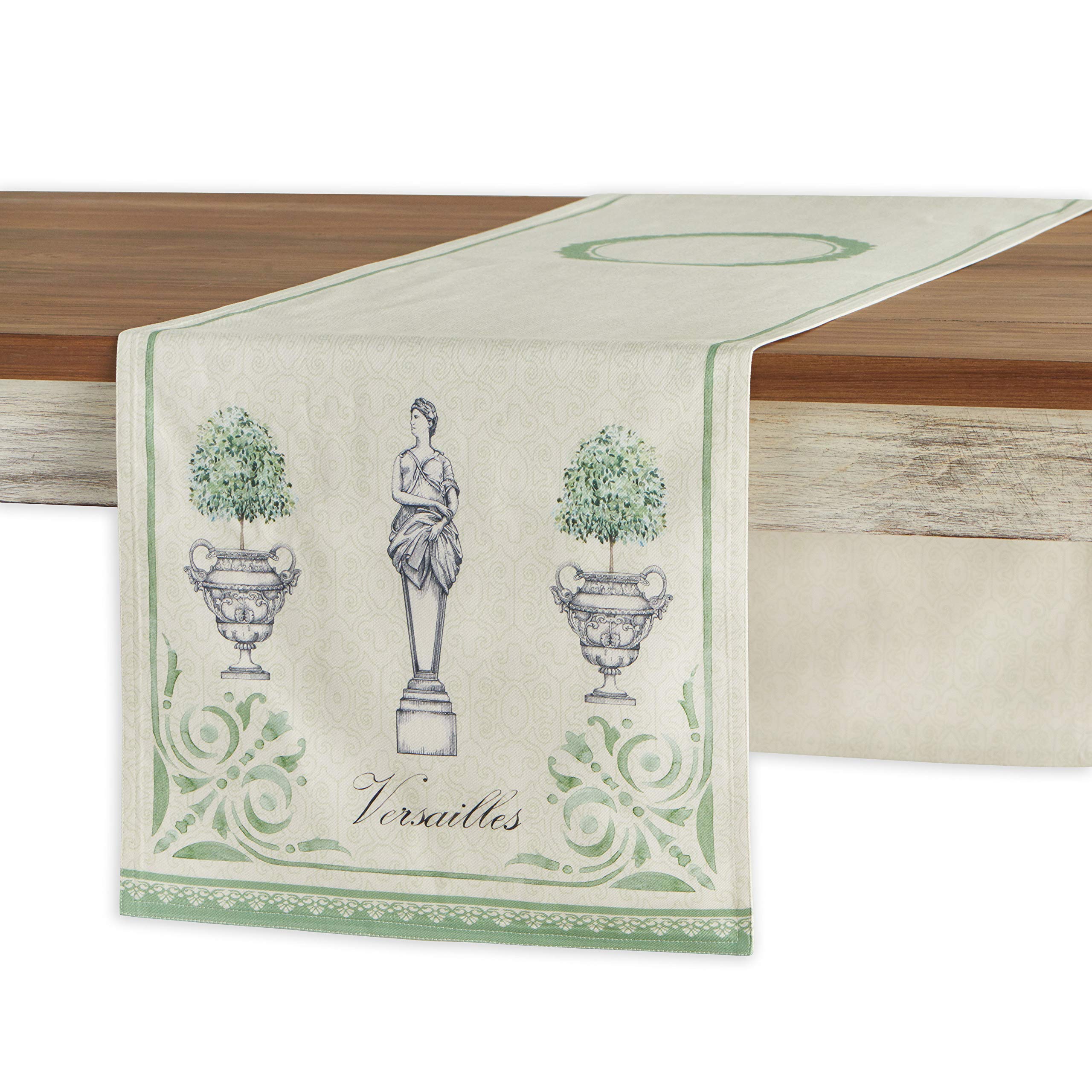 Maison d' Hermine Table runner 100% Cotton Single Layer Table Runners 230 CM long for Home Kitchen Dining Party Wedding Bridal Shower Gifts for Mothers Day (Jardin Du Roy, 37 cm x 230 cm) — image 1