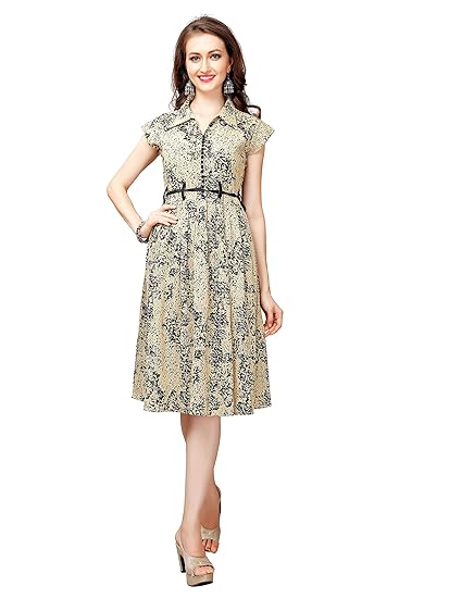 Womens Jute Dresses(clothix14_Beige)