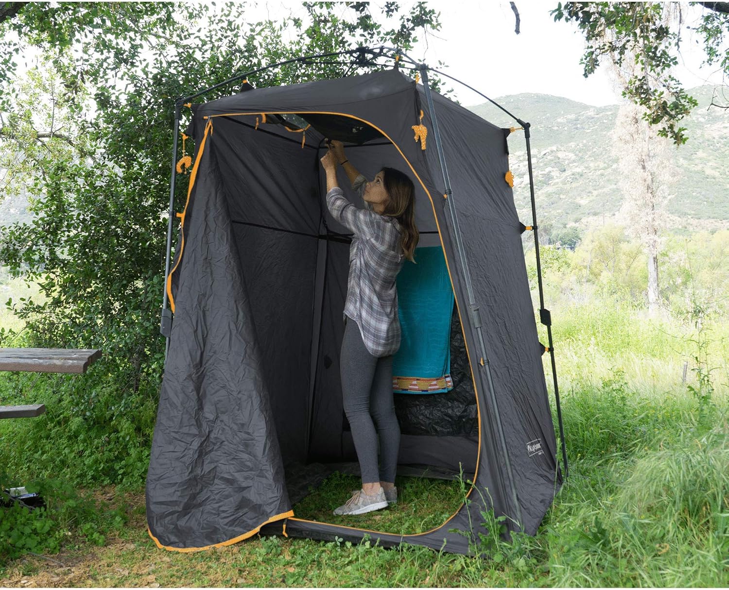 Lightspeed Outdoors Xtra Wide Quick Set Up Privacy Tent, Toilet, Camp Shower, Portable Changing Room (Gray): Sports & Outdoors