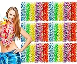 300pcs Hawaiian Flower Leis, Hawaiian Leis Bulk