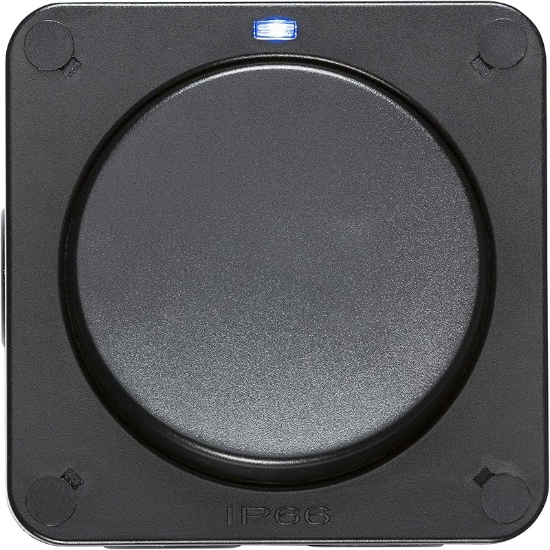 Knightsbridge OP2 Outdoor Weatherproof Single Switch Black 230V IP66 IK06