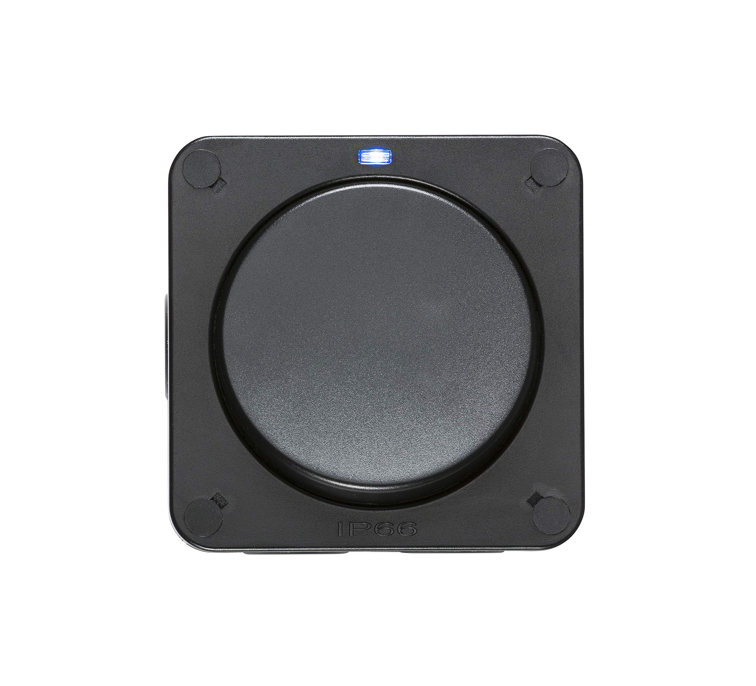 Knightsbridge OP2 Outdoor Weatherproof Single Switch, Black, 66.0 mm*90.0 mm*90.0 mm