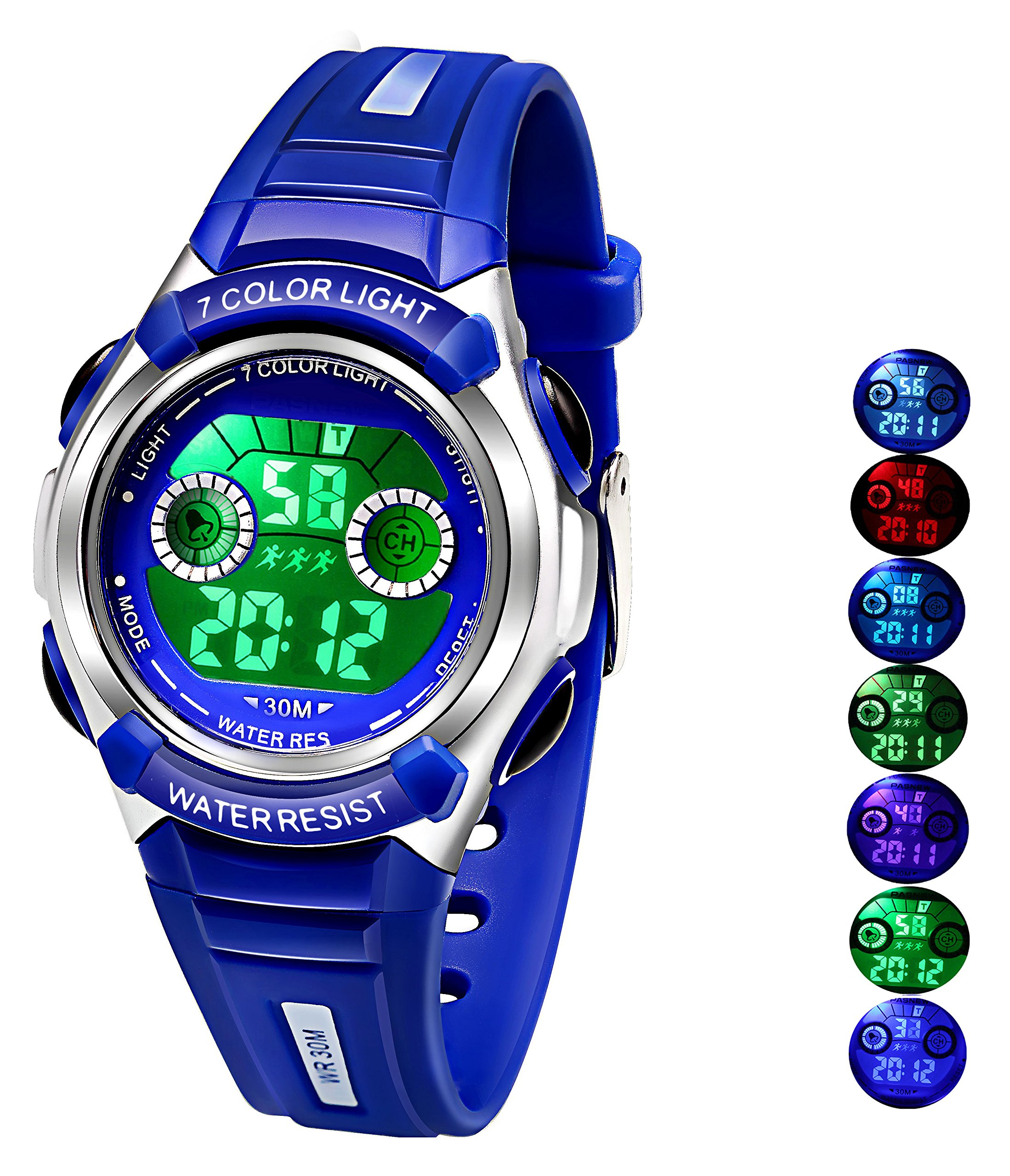 Galleon Multi Coloured Lights Time Teacher Watch For Boys Digital