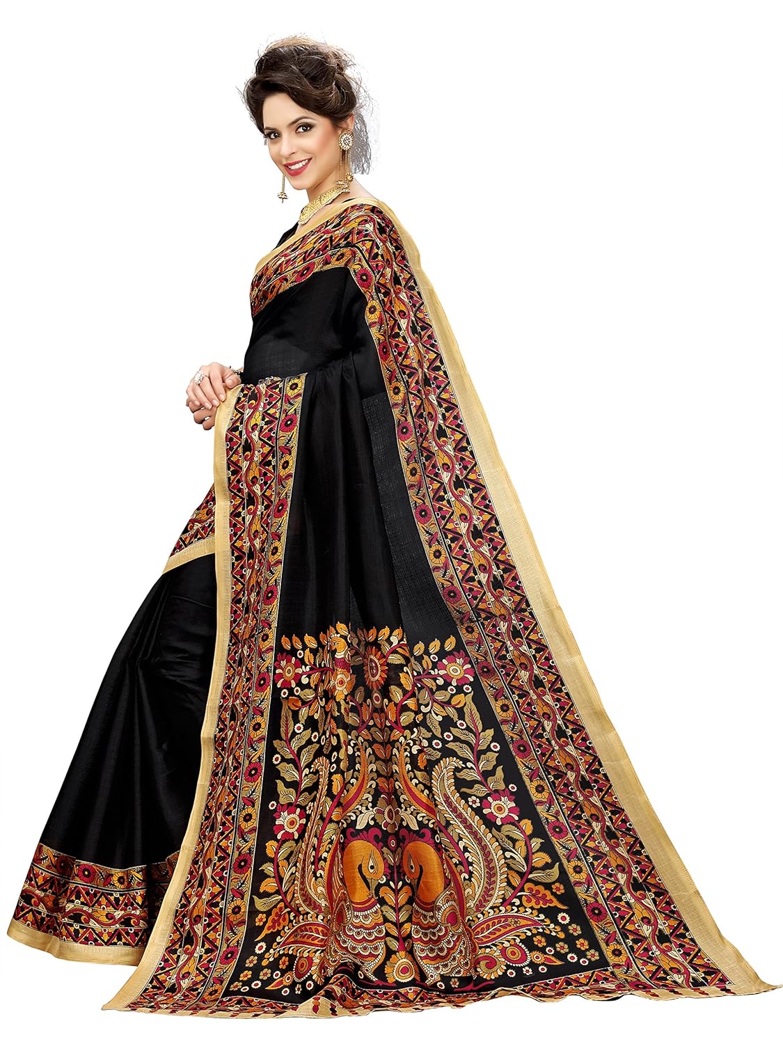 anni designer cotton saree with blouse piece