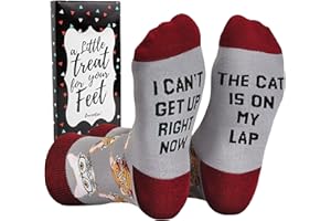 Women's Novelty Socks with Gift Box Cat Lover Dog Mom Book Lover Cat Mom Llama Unicorn Sloth Corgi Pug