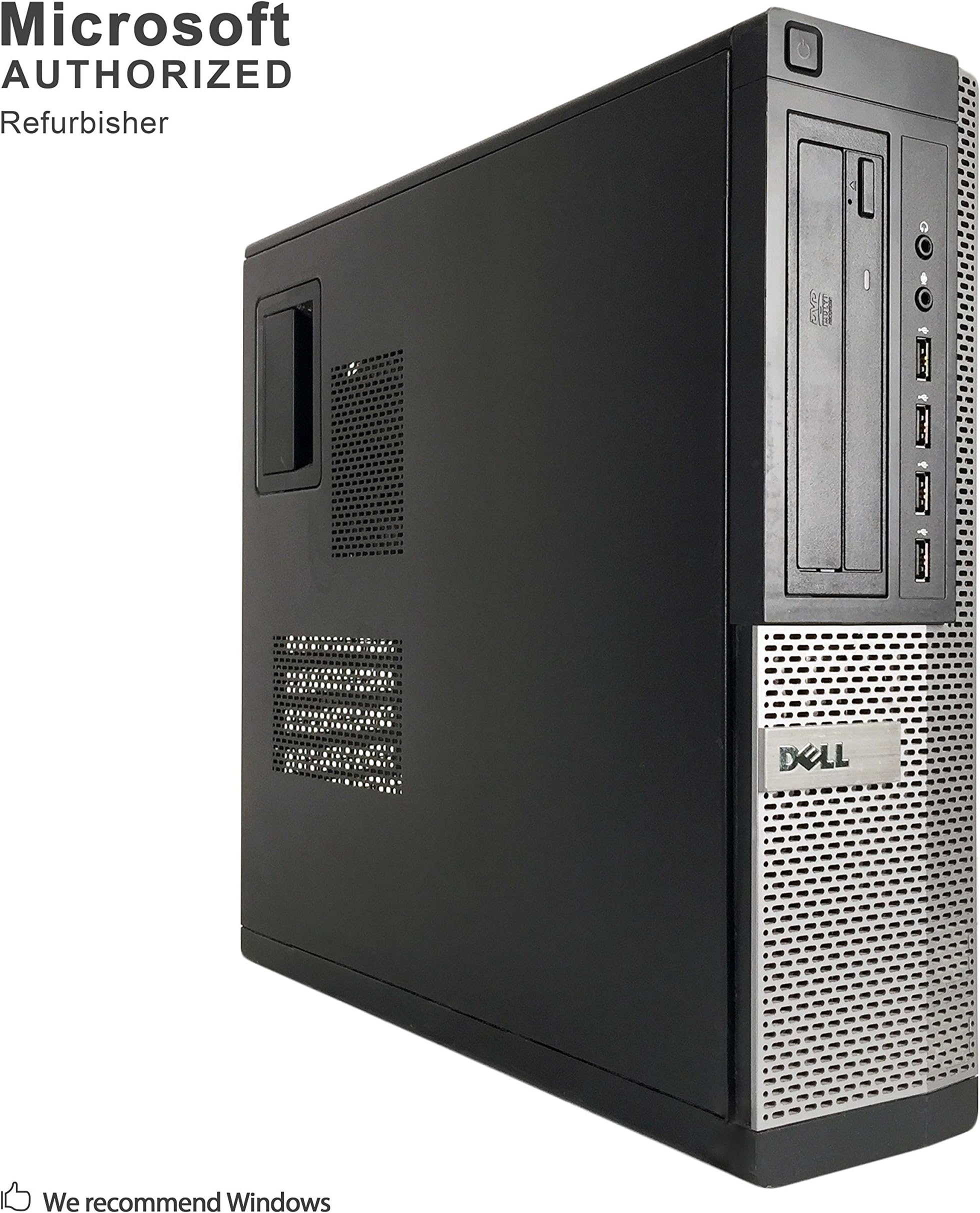 Dell Optiplex Desktop PC, Intel Core I5 Max to 3.7GHz, 16G DDR3, 1TB, DVDRW, WiFi, VGA, DP, Bt 4.0,Windows 10 Home 64 BIT (Renewed)