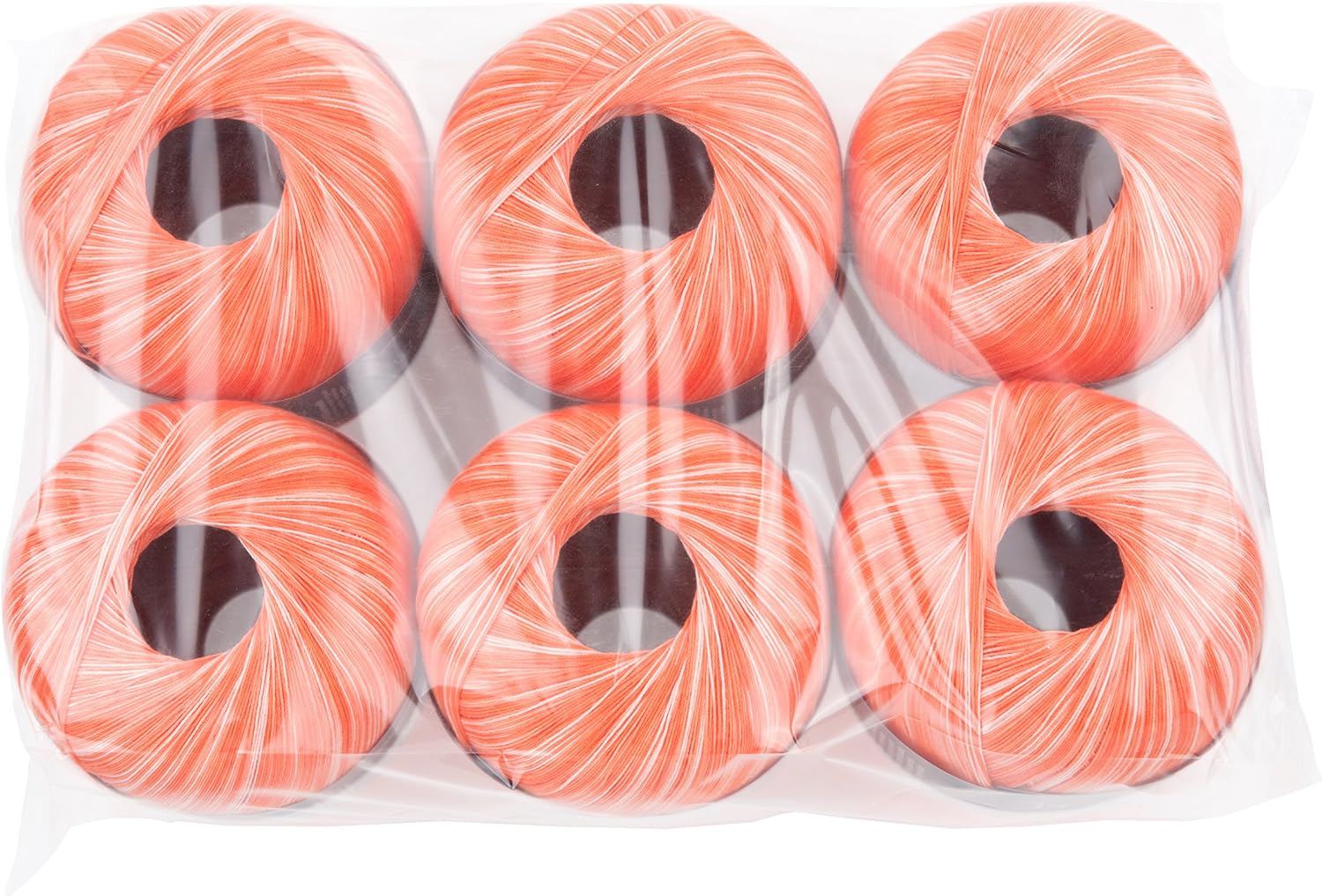 Gründl Ombre Crochet Yarn Value Pack 6 Balls of 100 g Cotton Orange 30 x 21 x 11 cm - Image 3