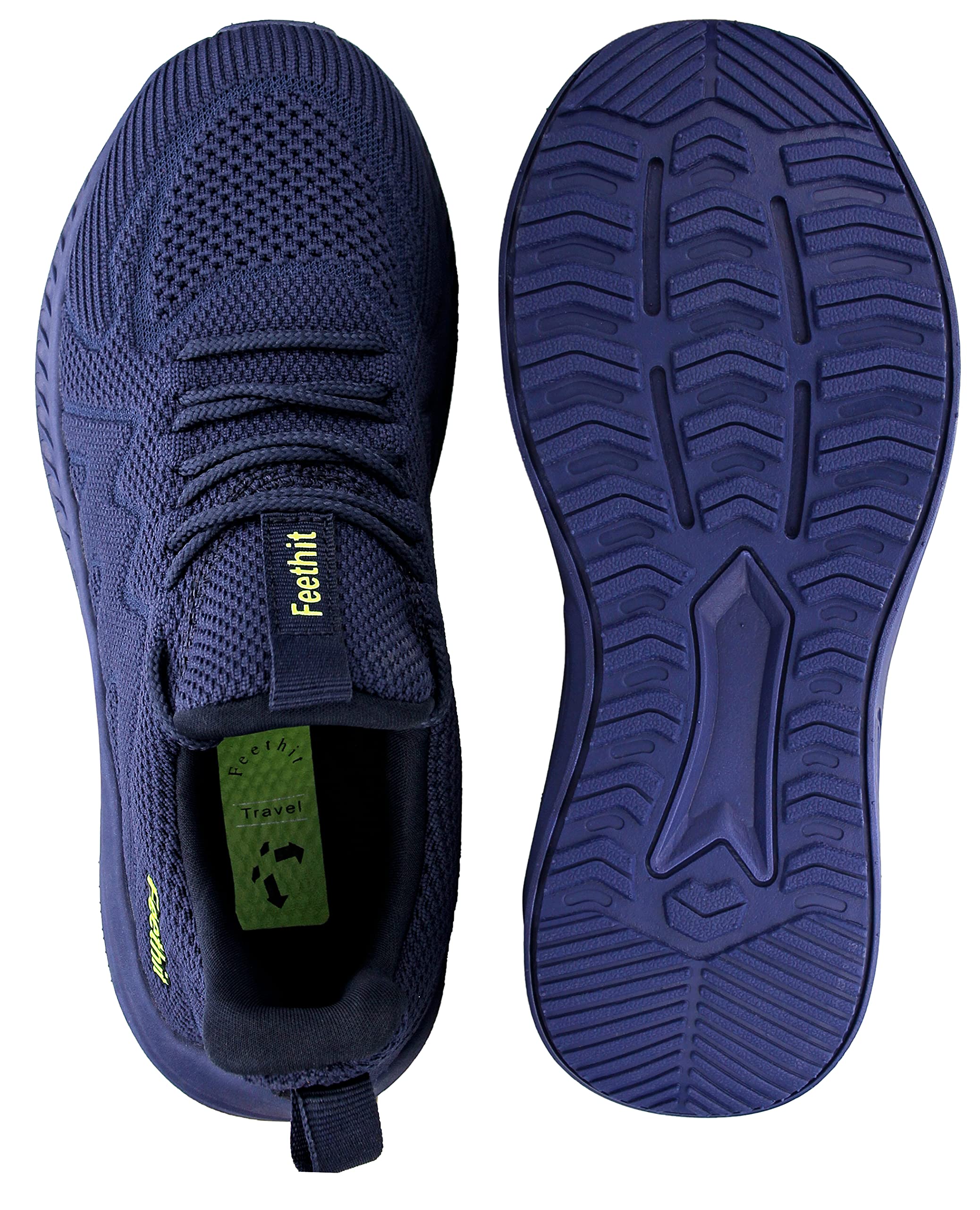 Feethit Sneaker Herren Schuhe Sportschuhe Laufschuhe Turnschuhe Herren Tennis Fitness Jogging Walkingschuhe Leichtgewichts Atmungsaktiv Freizeit Straßenlaufschuhe Schlüpfen Schuhe Dunkelblau 43 EU 7