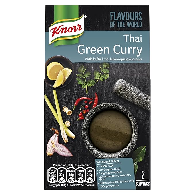 Knorr Thai Green Curry Recipe Paste, 57 g Amazon.co.uk Prime Pantry