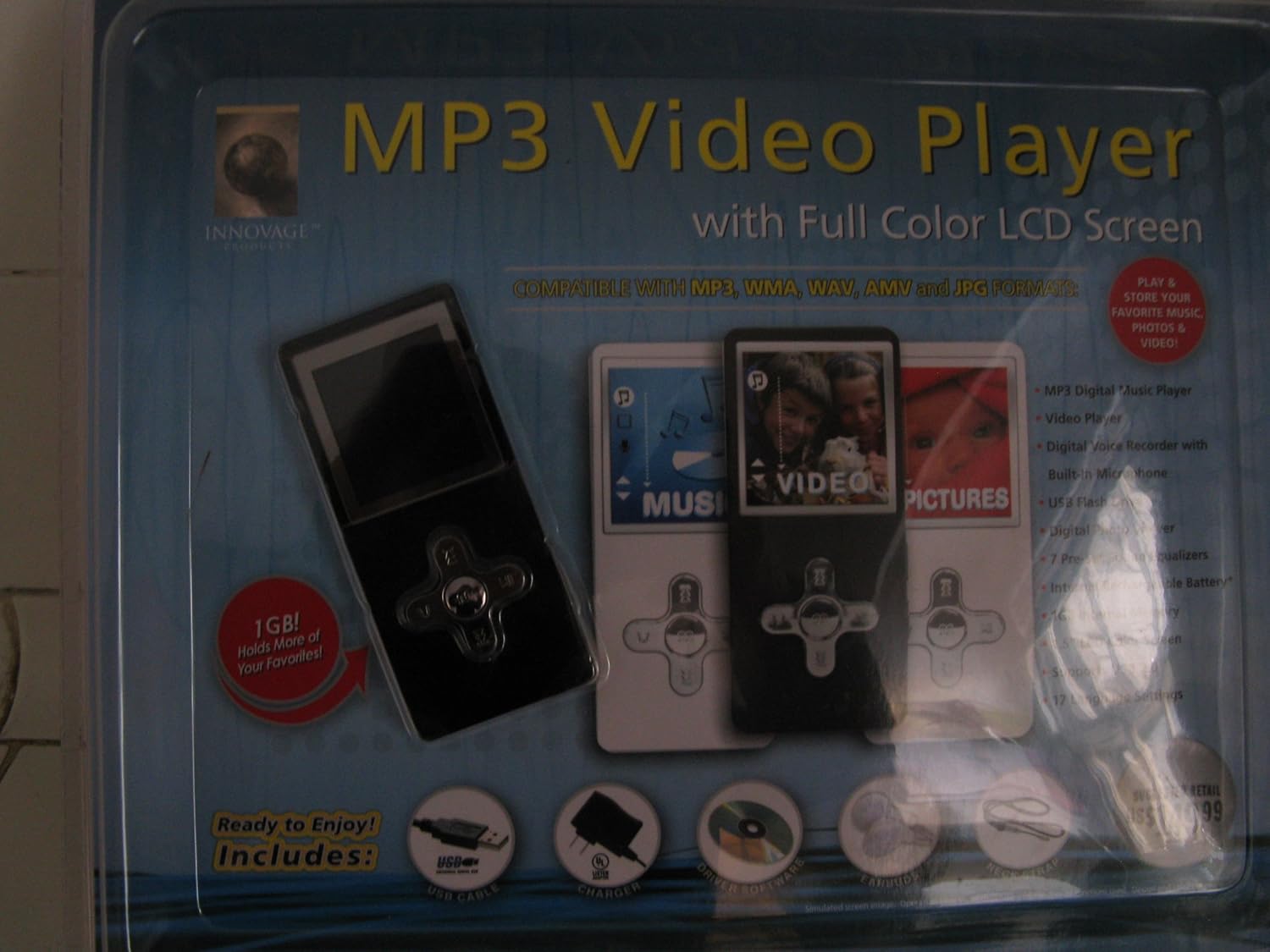 Amazon.com: MP3 Video Player with Full Screen LCD Screen: Home Audio &  Theater