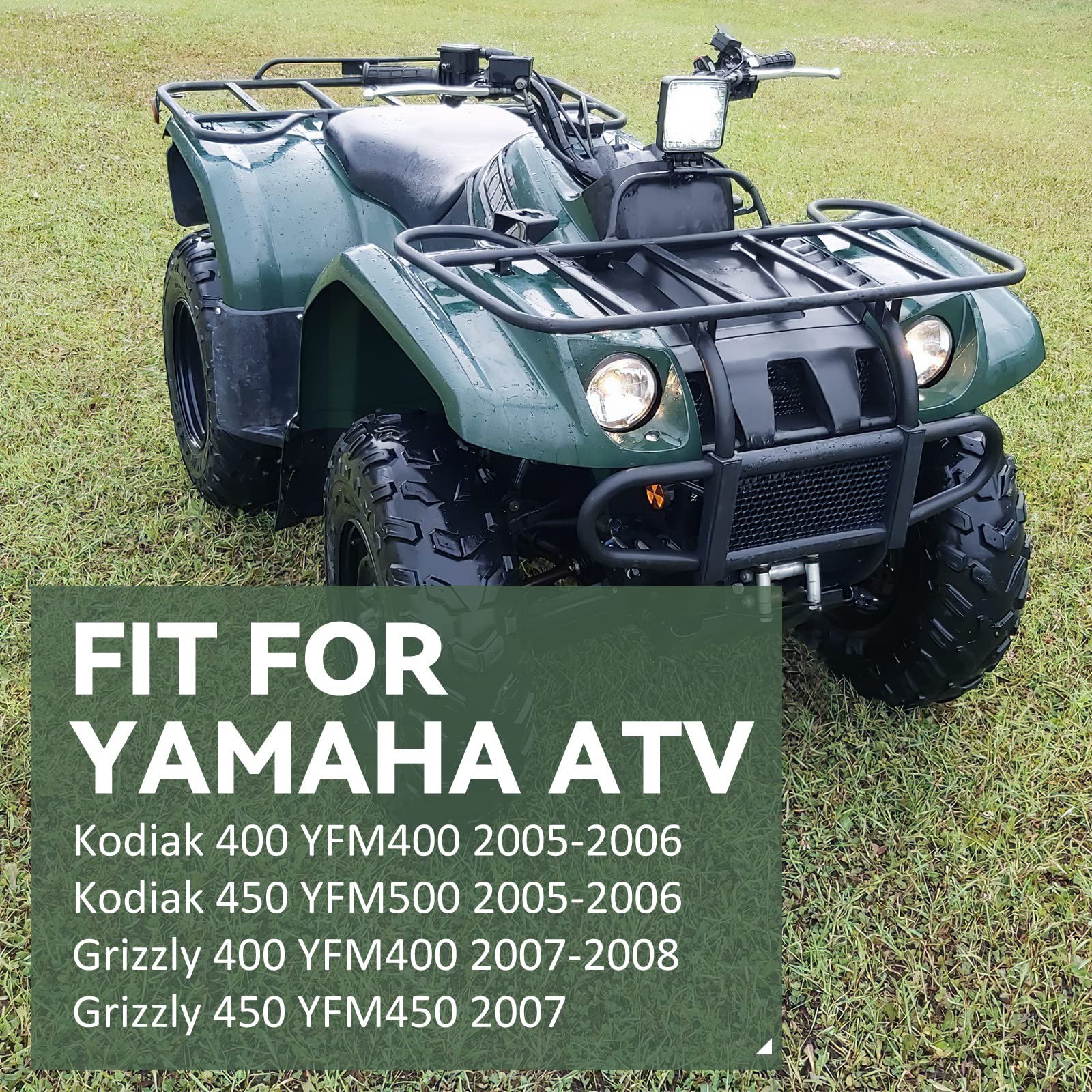 Condition photo showing As Is for m mati rear brake caliper & pads for yamaha atv kodiak 400 yfm400 450 yfm500 grizzly 400 yfm400 450