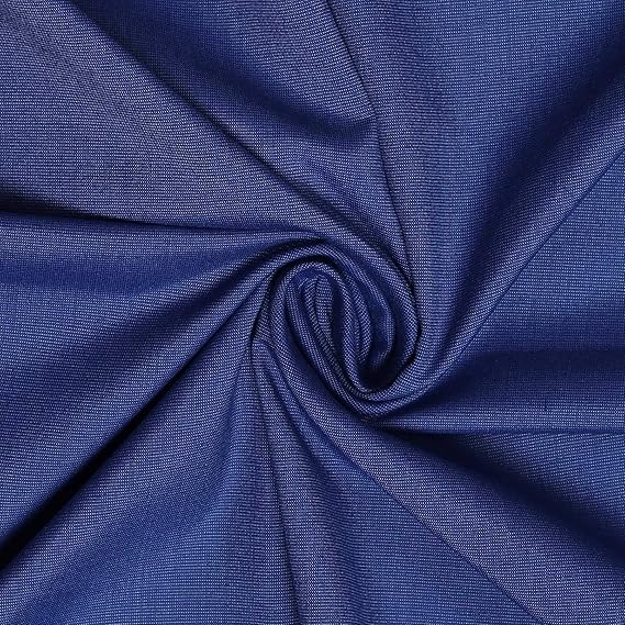 Uniform Sarees Corp Mens Cotton Unstitched Shirt Fabric in Blue Colour