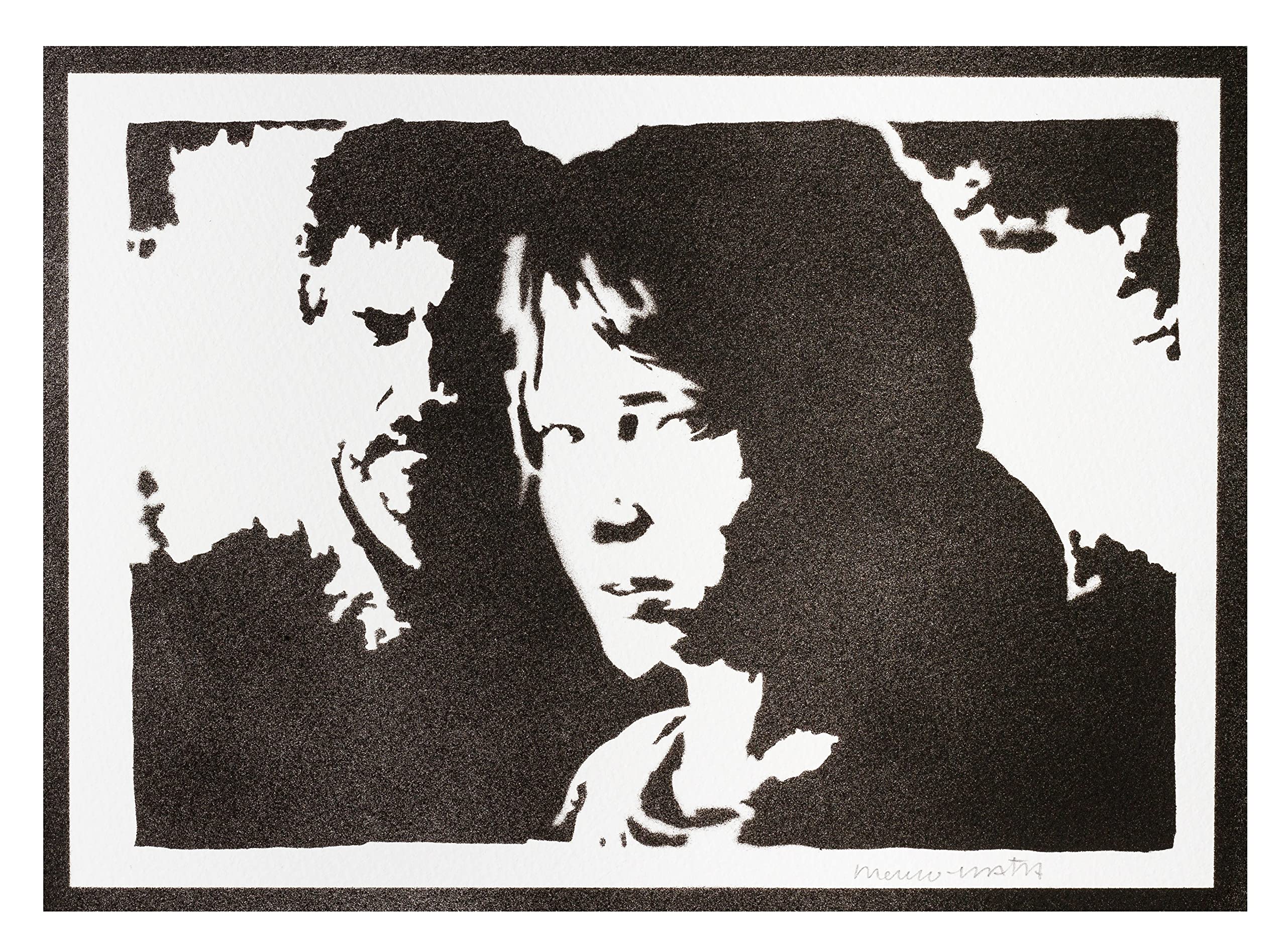 moreno-mata Real Handmade Graffiti The Last of Gamer Poster Ellie and Joel Room Decor Home Wall Art Decoration Bedroom Gifts for Men and Women