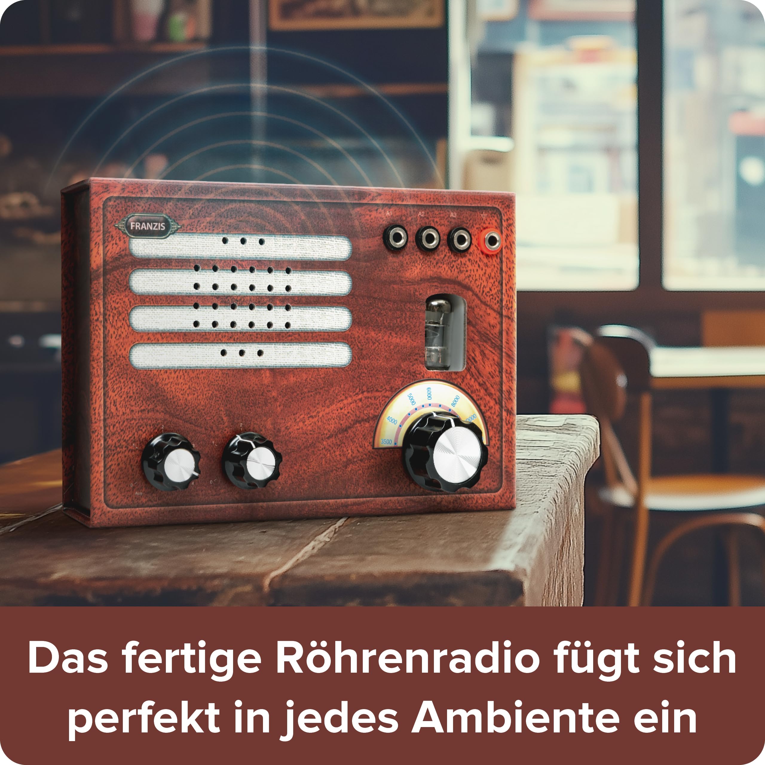 Franzis 67041 – Das Röhrenradio zum Selberbauen – Radio hören wie vor 60 Jahren, Komplettset inkl. 16-seitigem Handbuch (Lötbausatz) 7