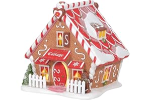 Department 56 North Pole Village Ginger's Cottage Lit Building, 5.12 Inch, Multicolor