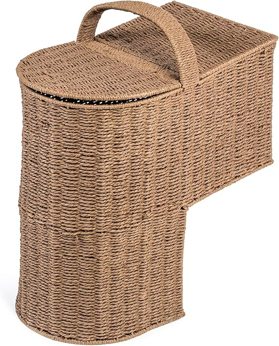 15.25" Storage Stair Basket With Handle by Trademark Innovations