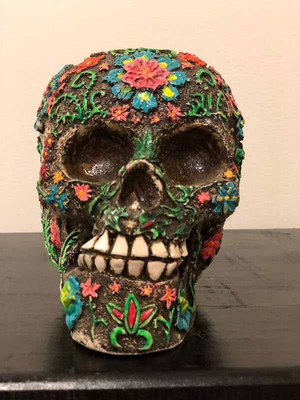 Amazon.com: Authentic Mexican Handmade Sugar Skull (Calavera) - Carved