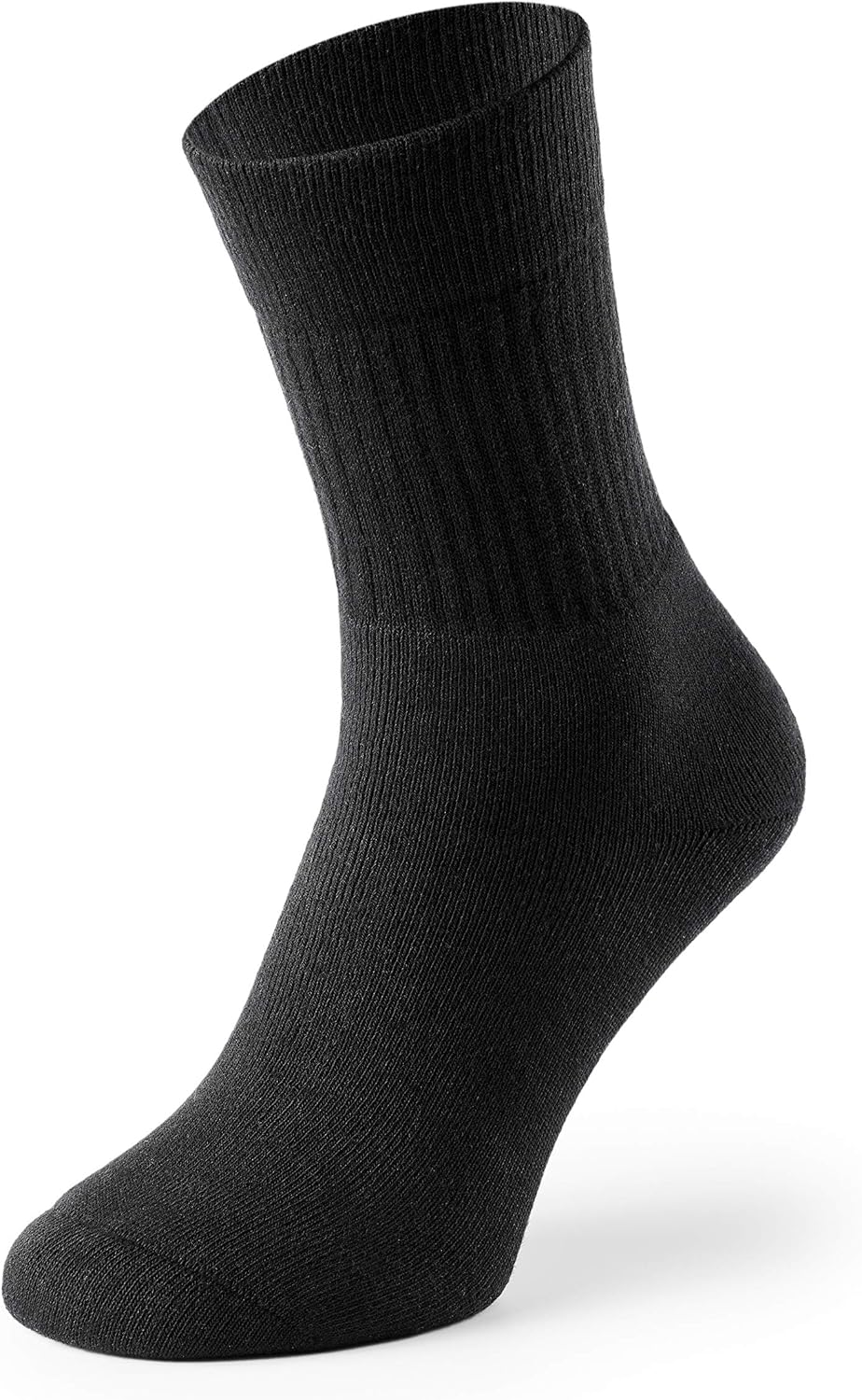 6 Pairs Mens Heavy Duty Work Socks Shoe Steel Toe Boot Socks Mat & Vic's (XL XLarge, Black