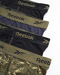 Reebok Men's Boxer Briefs - 4 Pack Soft Mens