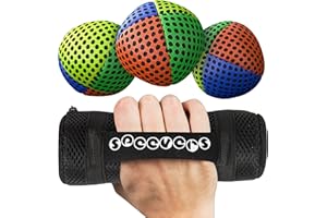 speevers Weighted Juggling Balls for Fitness 650g, Set of 3 Power XBalls with Carry Pouch, Fun Indoor Home Workout Aids for Weight Loss and Training, Best Exercise Gifts for Men and Women