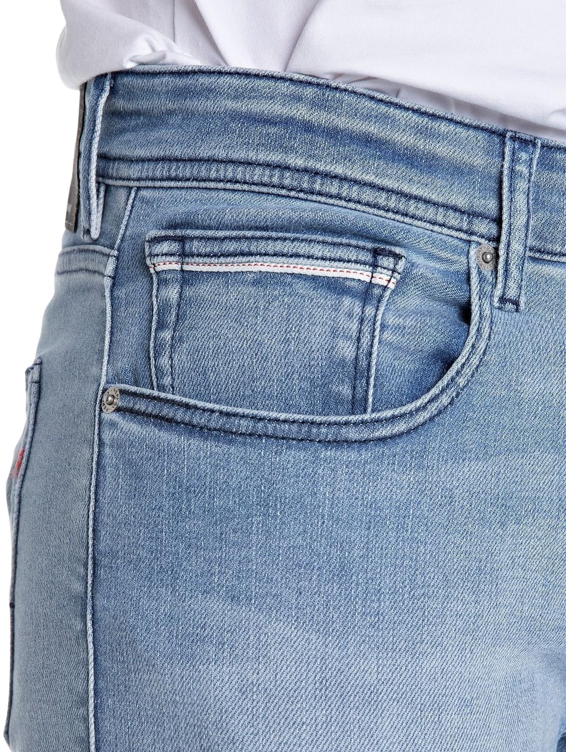 Replay Herren Jeans Grover Straight-Fit mit Comfort Stretch, Light Blue 010 (Blau), 30W/32L 4