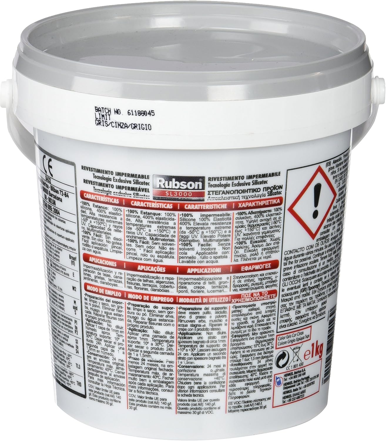 Rubson Aquablock SL3000 Grey Liquid Silicone, Liquid Waterproofing for Preventing and Repairing Leaks and Moistures - Image 3