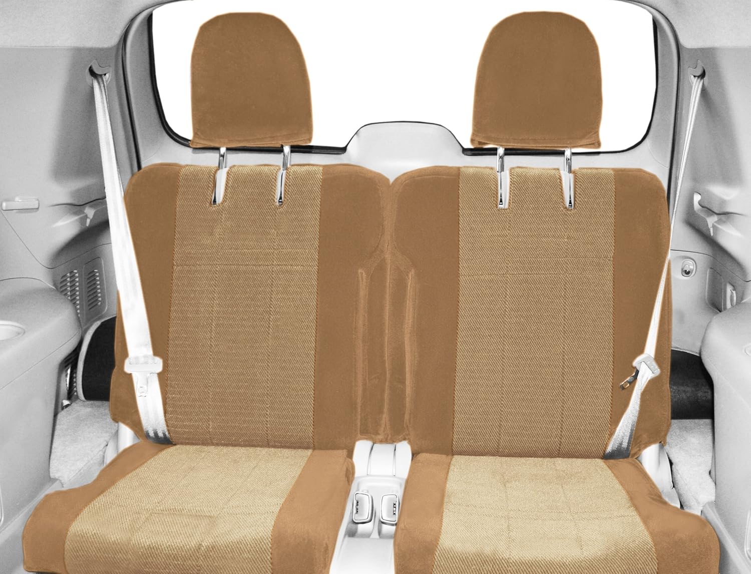 CalTrend Rear Row 50/50 Split Bench Custom Fit Seat Cover for Select Chevrolet Astro
