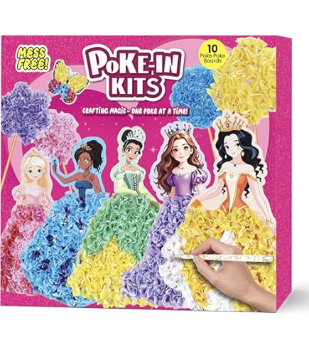 MyPixie Poke Art Kit Unicorns - Attività Creativa Fai Da Te Per Bambine E Bambini Dai 4 Ai 10 Anni