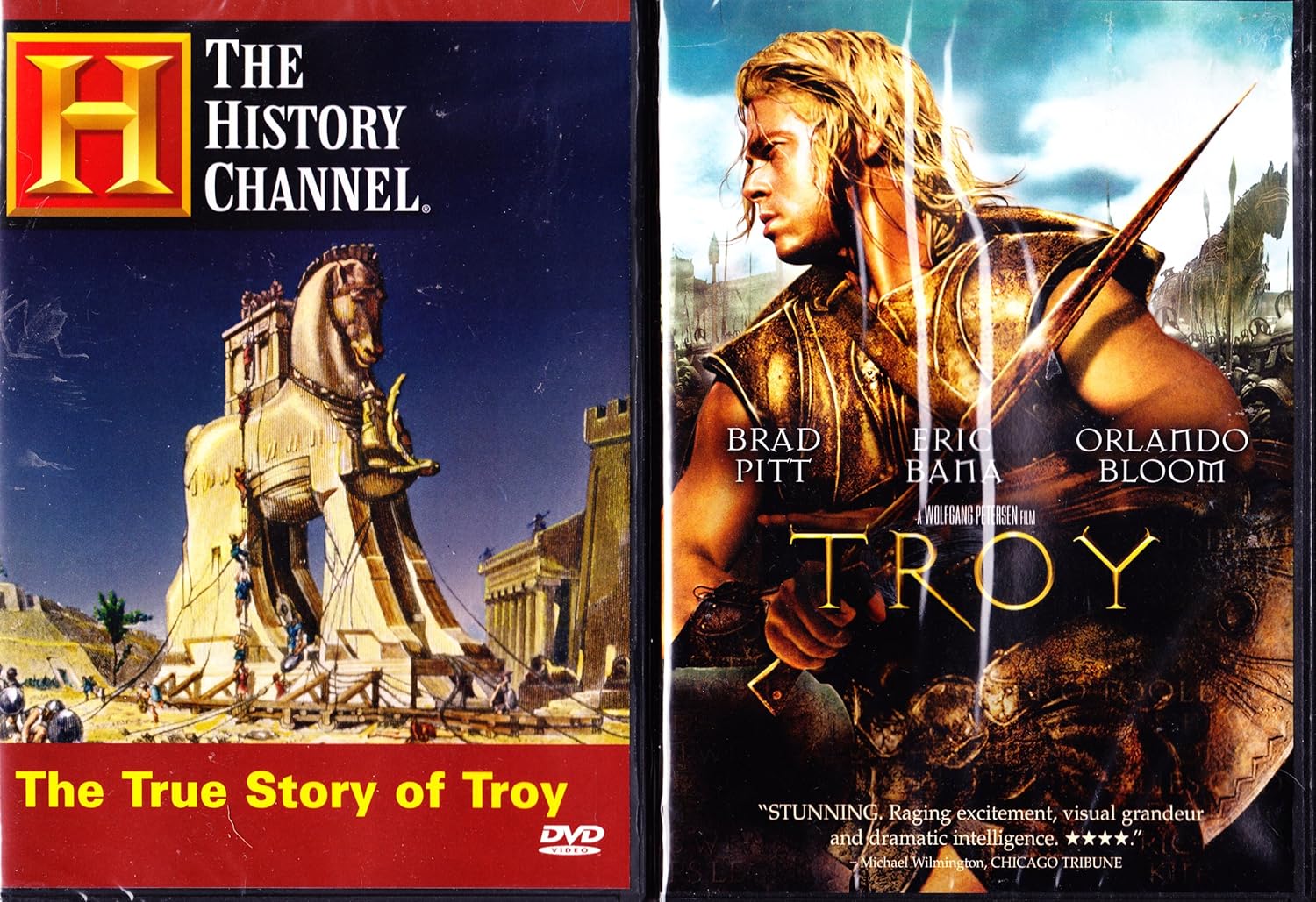 Troy The Movie Starring Brad Pitt , Troy The True Story by