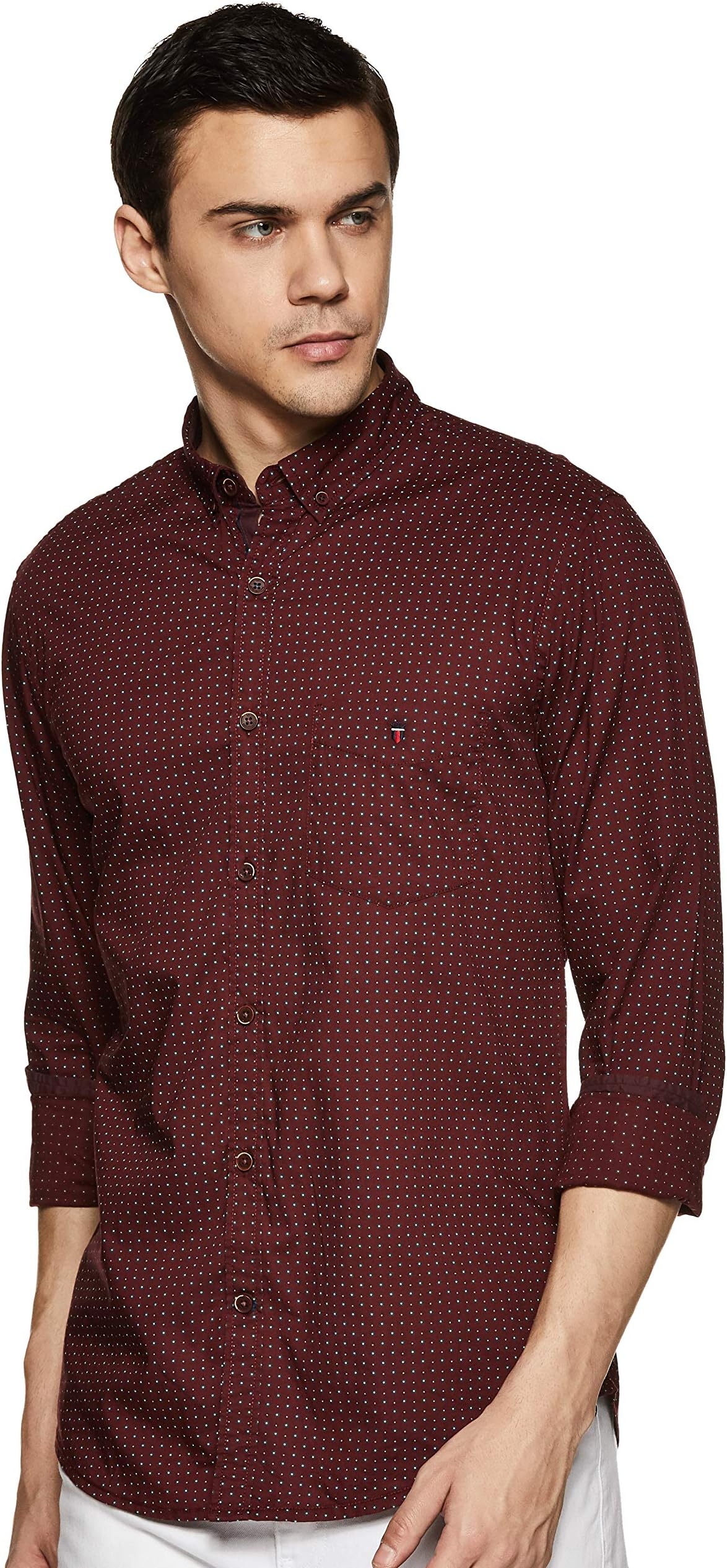 Louis Philippe Sport Men's Printed Slim fit Casual Shirt
