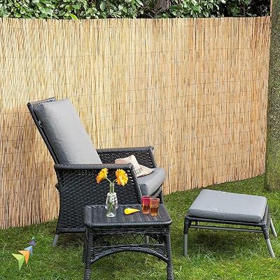 Abaseen Natural Split Reed Fence Screening 1m x 5m Garden Outdoor