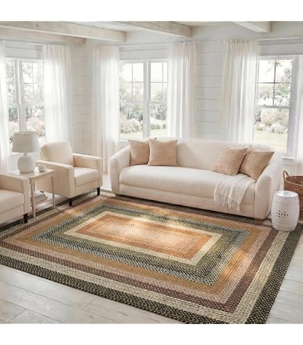 Amazon.com: SAFAVIEH Braided Indoor/Outdoor Washable Oval Rug 8x10