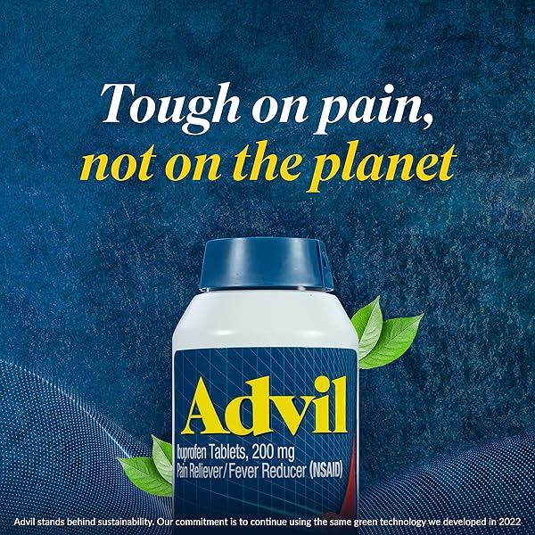 ADVIL PAIN RELIEVER AND FEVER REDUCER, IBUPROFEN 200MG FOR PAIN RELIEF – 24 COATED TABLETS