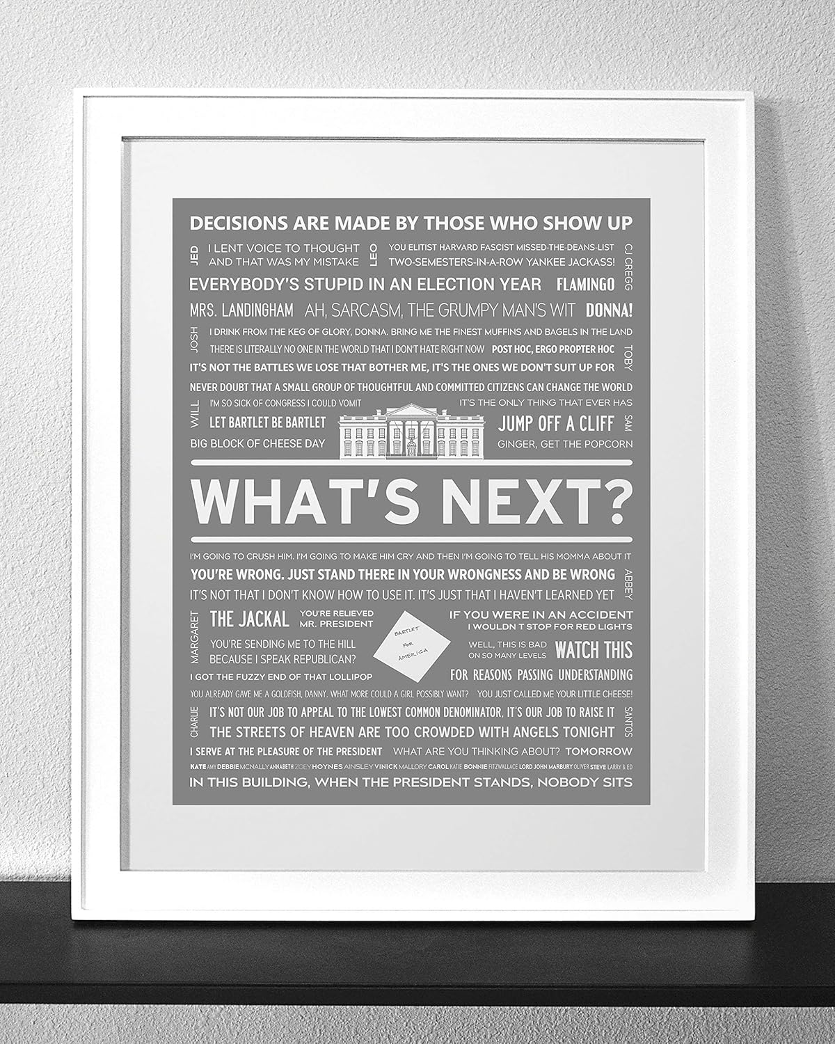 Amazon Com Customized West Wing Quotes Art Print Frame Not Included Handmade