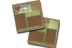 EZSCRAPBOOKS QUICK PAGES Grandkids - Premade Scrapbook Pages - EZ Layout 4936