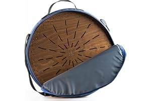 NAZAR DRUMS Rain Disk "Water-Fall" 16 inch | Relaxing Water Sound | Ocean Drum from Wood | 60 Seconds Long Meditative Sound | Must Have Instrument for Sound Therapy | With a Soft Protecting Bag