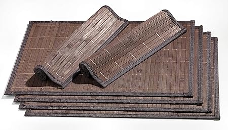 Ritzenhoff & Breker Platzmatten-Set Bamboo, 6 teilig, 30x45 cm, Dunkelbraun