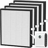 4 Packs KJ217 Replacement Filters Compatible with Mooka KJ217 Air Cleaner Purifier