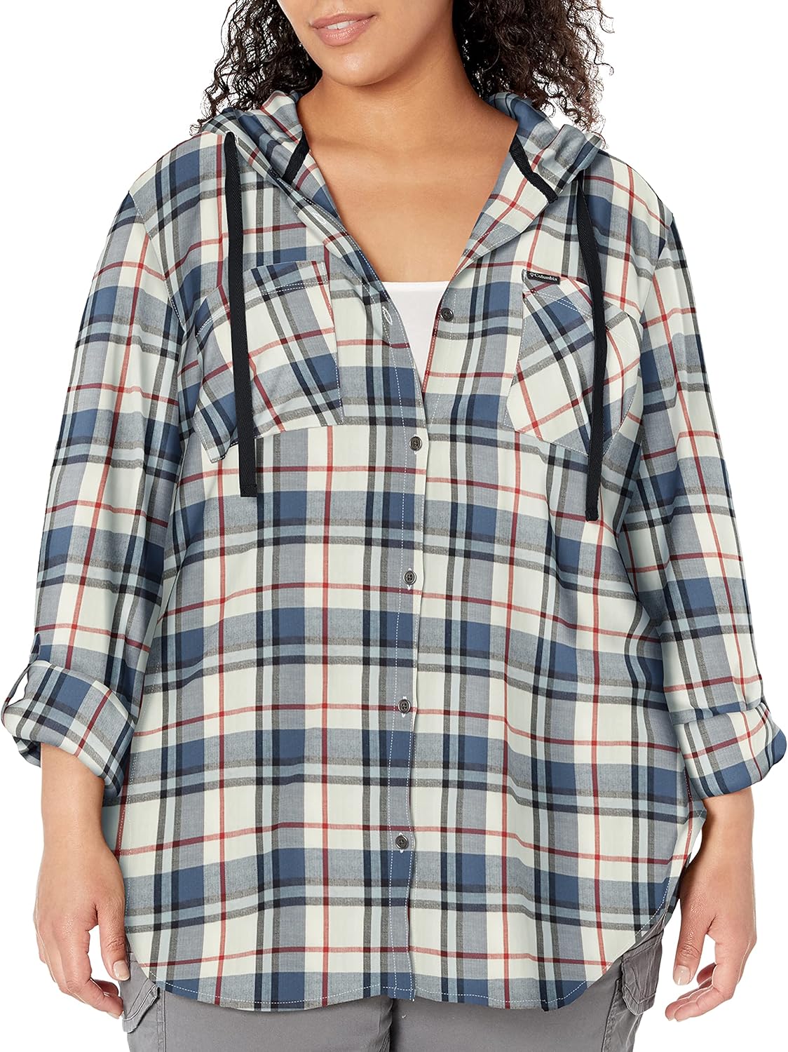 Columbia Women's Anytime Stretch Hooded Long Sleeve Shirt: Amazon.co.uk: Clothing