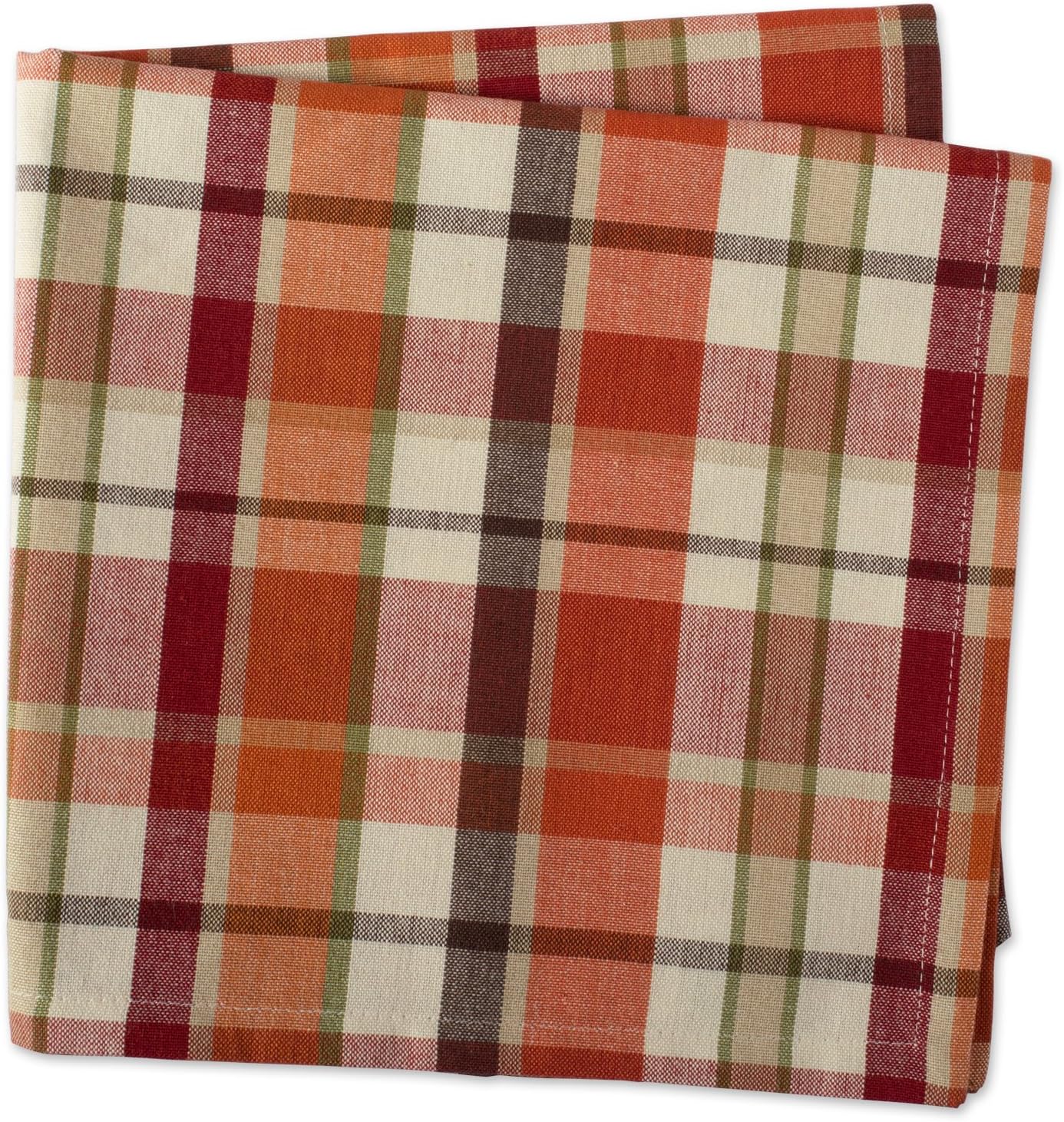 DII 100% Cotton, Oversized Basic Fall & Holiday 20x 20" Napkin, Set of 6, Pumpkin Spice: Home & Kitchen
