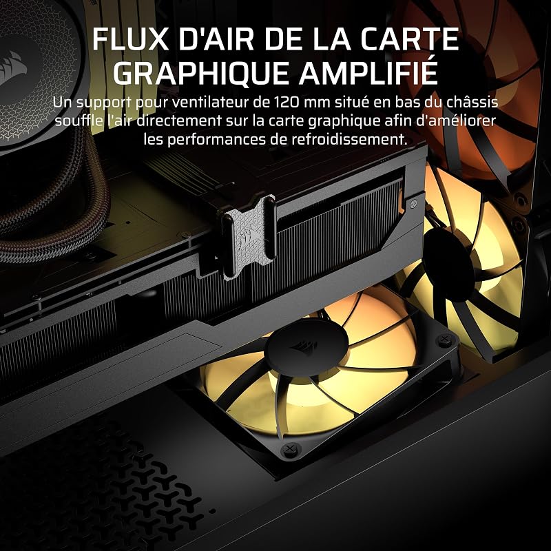 3200D RS ARGB Boîtier PC Moyen Tour – 3 Ventilateurs Inclus – Noir
