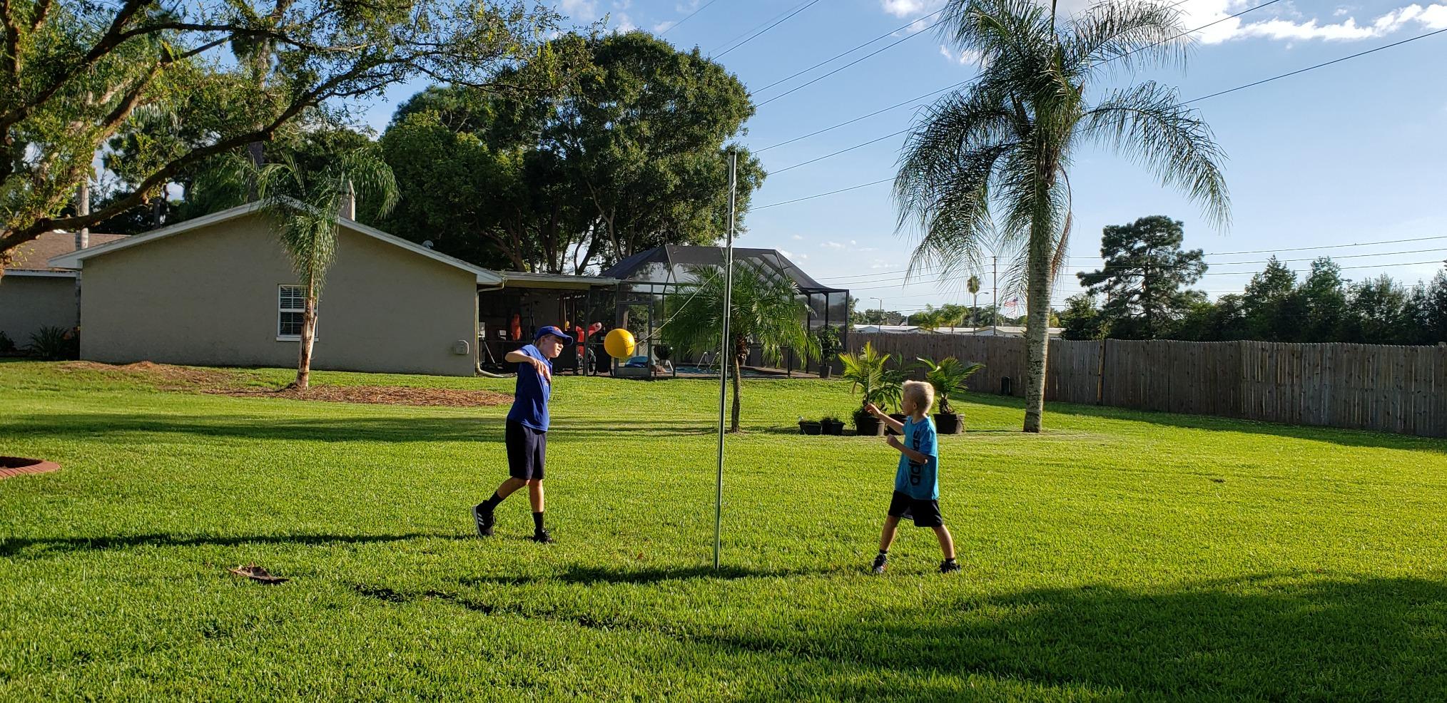 11/mo Finance Park & Sun Sports Permanent Outdoor Tetherball Set
