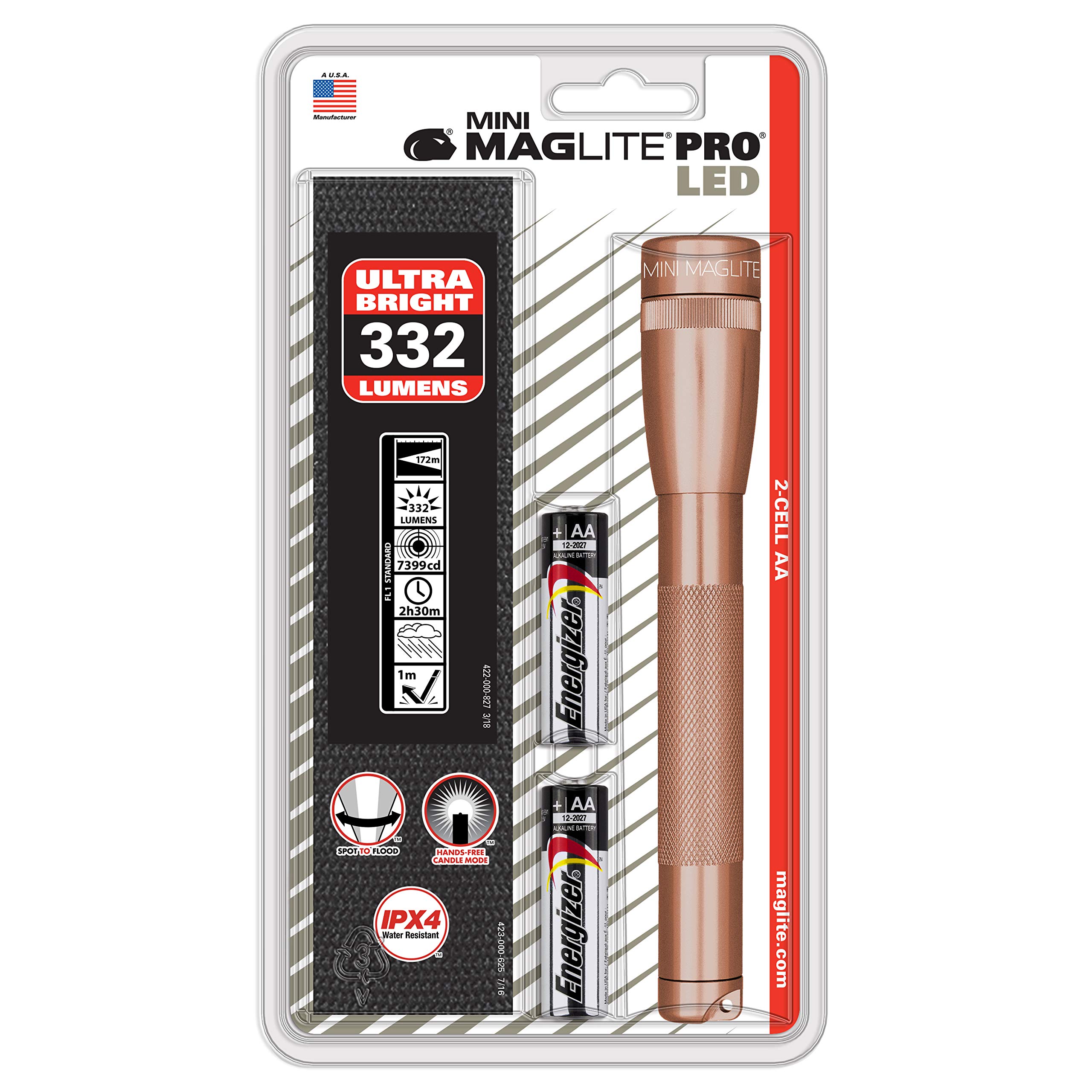 MagLite Mini LED 2AA Pro Rose, Pink