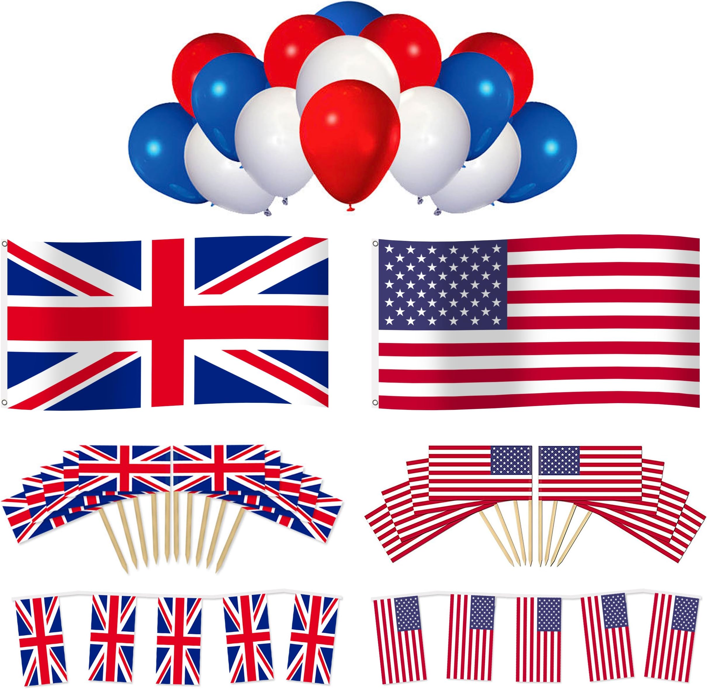 Complete King's Coronation Party Decoration Set: Plates, Bowls, Napkins & Cups (60 Piece Set)