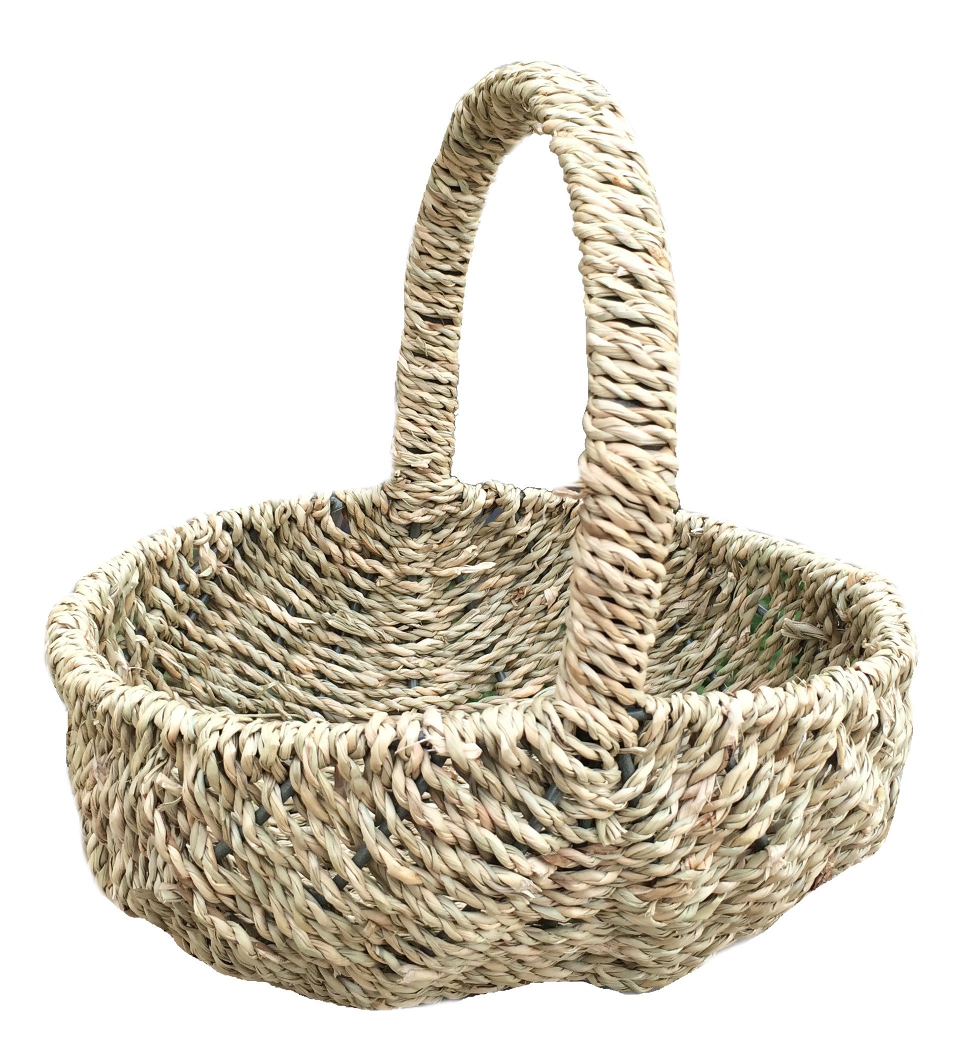 Red Hamper Wicker Shopping Basket, Brown, 11 x 22 x 17 cm