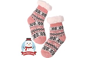 MOGGEI Girls Slipper Fuzzy Socks Kids Boys Fluffy Fleece Lined Warm Plush Sherpa Winter Child Home Socks