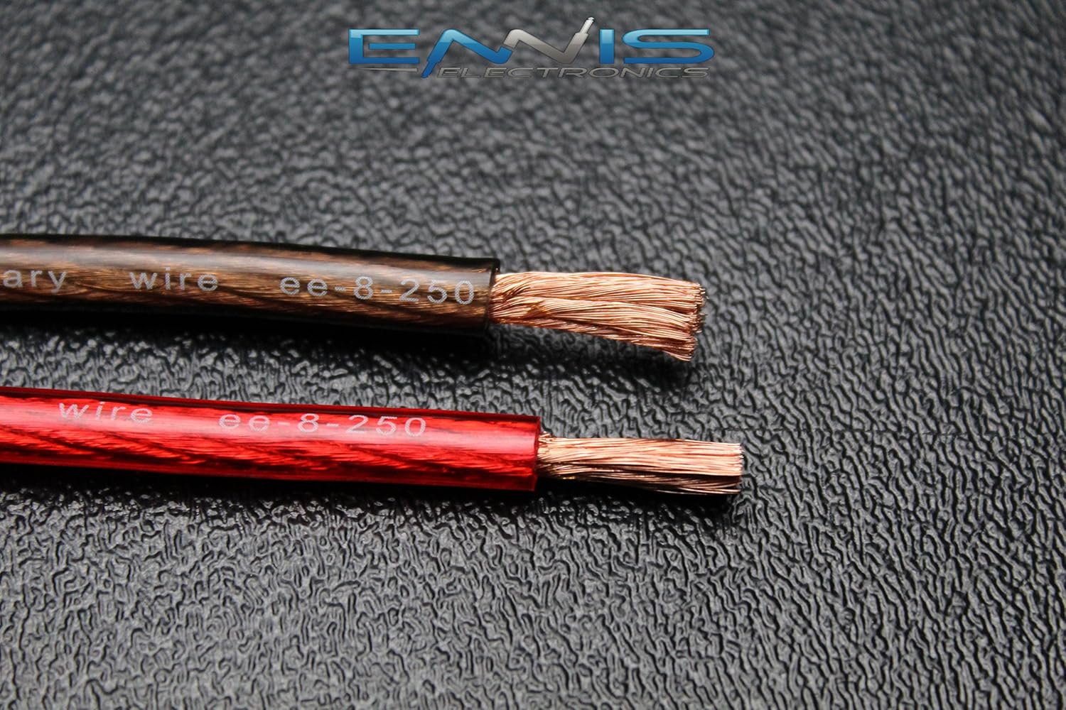 8 GAUGE WIRE 50 FT TOTAL 25 FT BLACK 25 FT RED AWG CABLE BY ENNIS
