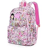 Tokidoki Unicorno Backpack Daily Shoulder Bag Large Capacity Portable Travel Backpack Casual Daypack Cartoon Travel Bag (Hanami Picnic)