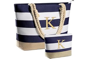 YOOLIFE Beach Bags for Women - Travel Canvas Beach Tote, Pool Waterproof Bag, Travel Essentials, Gifts for Women Birthday